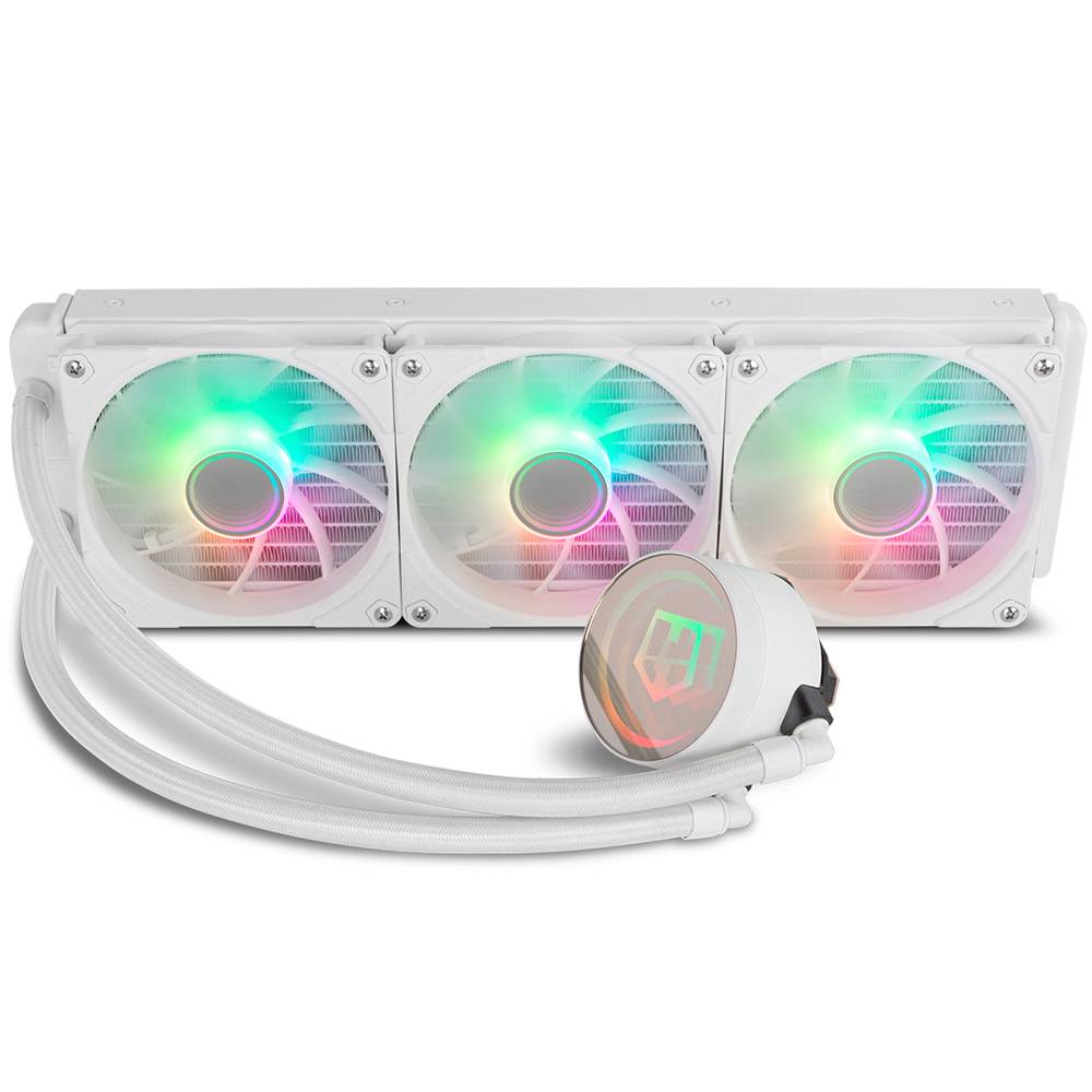 Water Cooler Nox Hummer M-360 LCD Magnetic ARGB White - Performance de ...