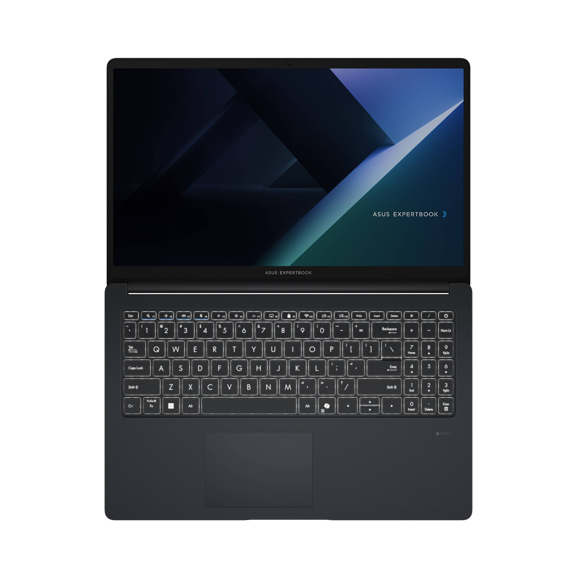 Asus ExpertBook B1503CVA — teclado com teclado numérico