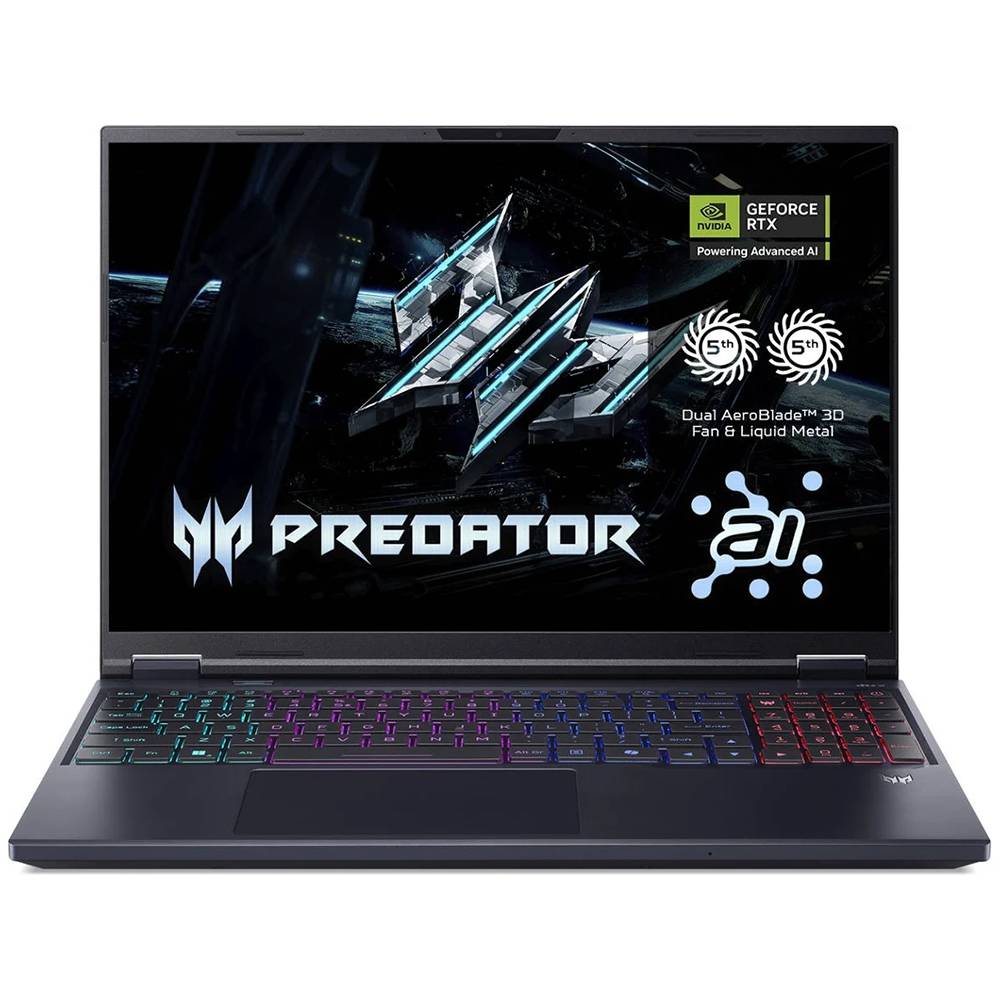 Portátil Gaming Acer Predator Helios Neo 16 AI Intel Ultra 9 275HX RTX 5070 vista frontal