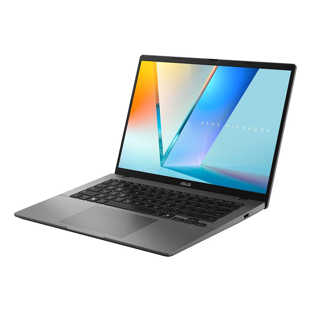 Asus VivoBook S14 OLED S3407AA — portas USB-C, USB-A e HDMI