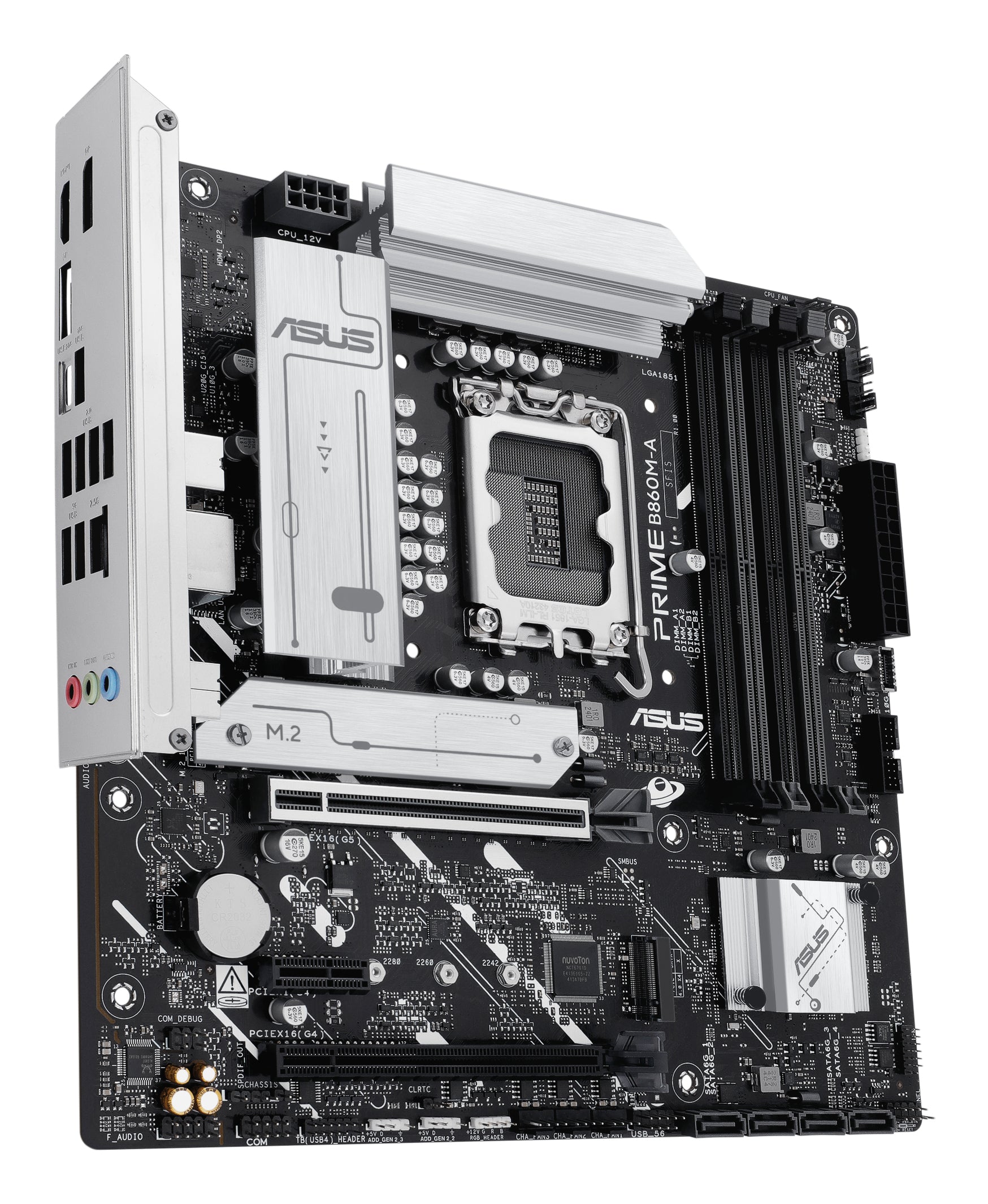 Motherboard ASUS PRIME B860M-A-CSM slots de memória DDR5