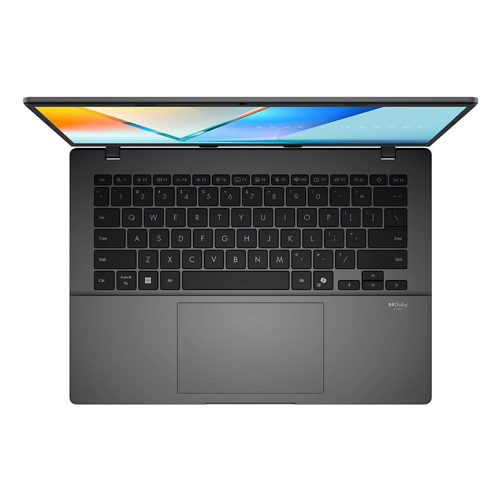 Asus VivoBook S14 OLED S3407AA — tampa e acabamento premium
