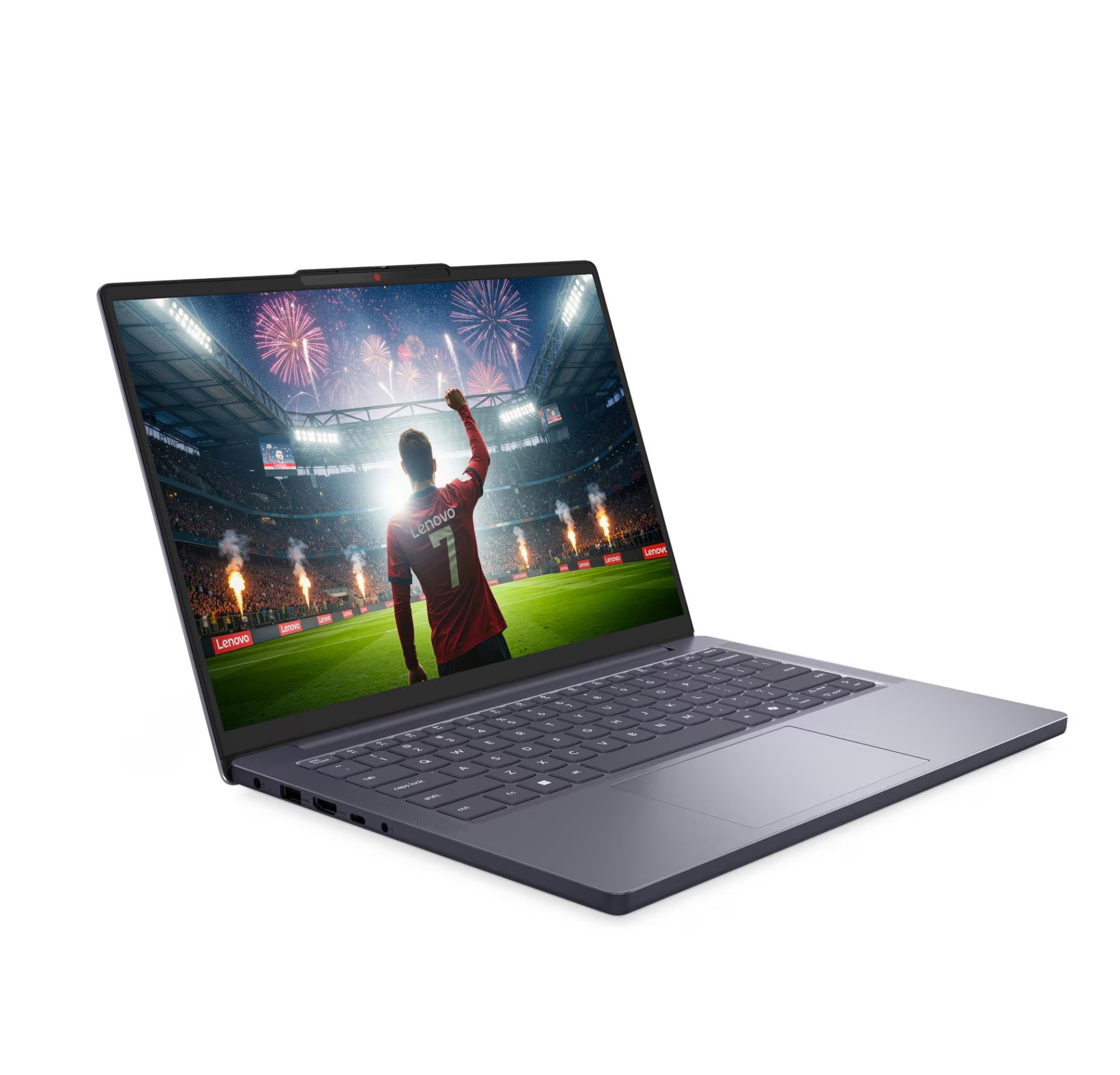 Lenovo IdeaPad Slim 3i 14IWC11 vista lateral e portas