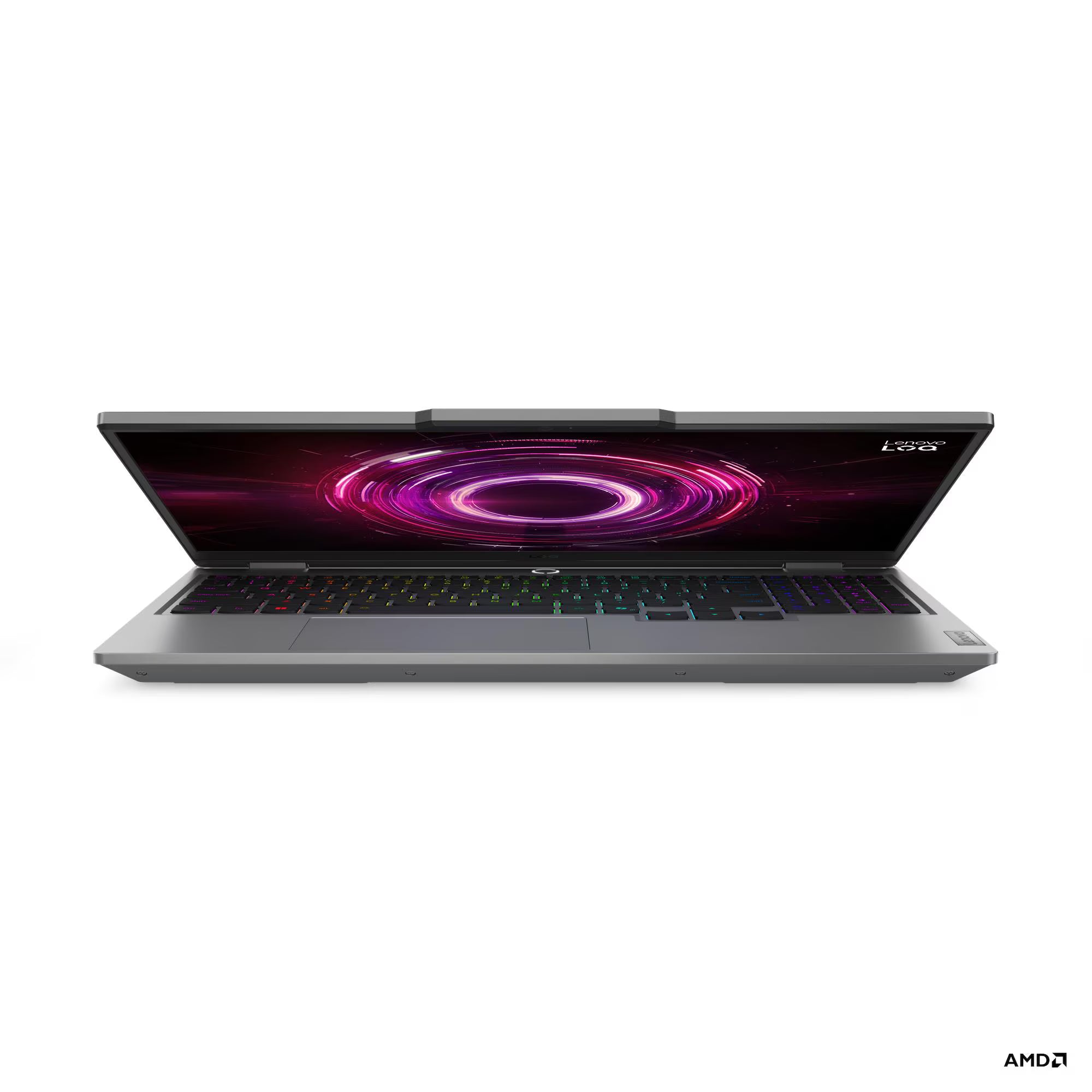 Lenovo LOQ 15AHP10 pormenor do logótipo LOQ