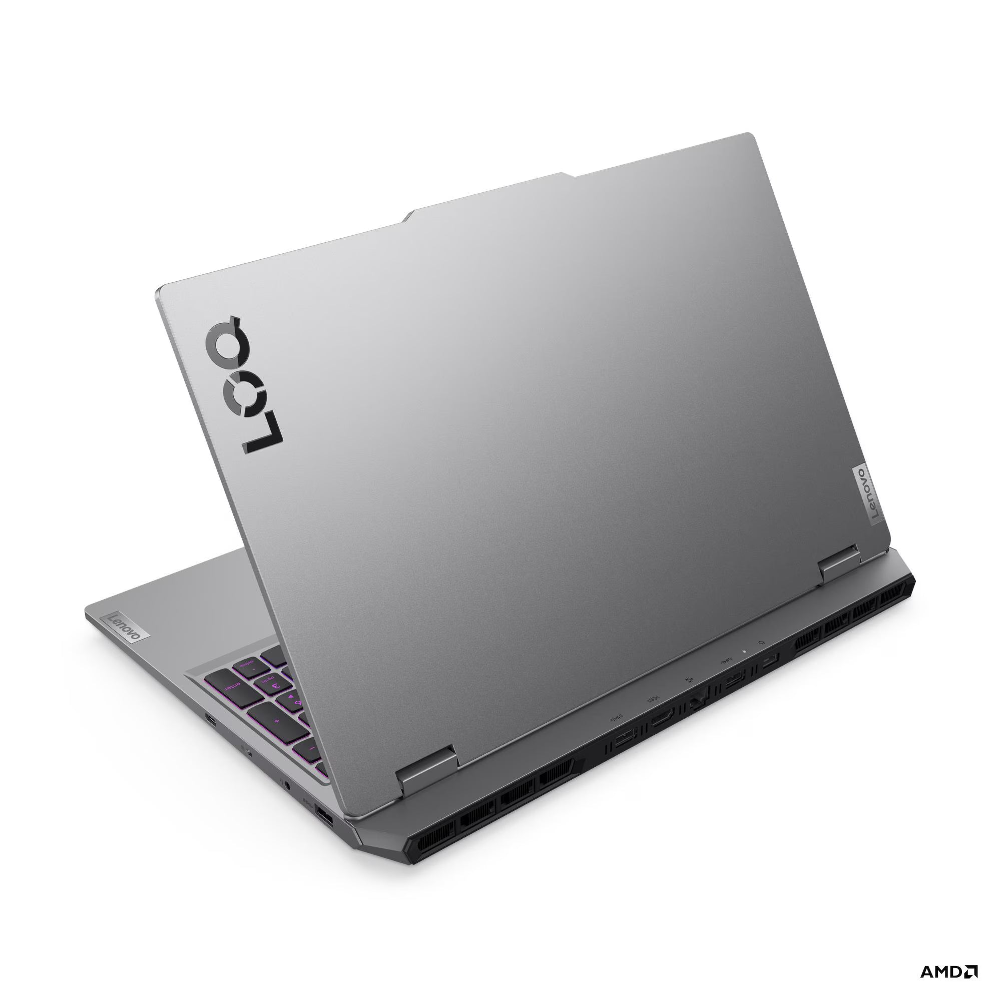 Lenovo LOQ 15AHP10 vista traseira com saídas de ar