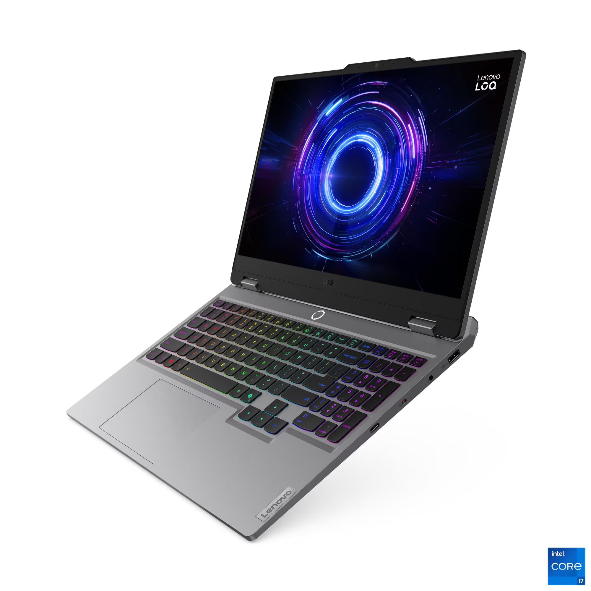 Lenovo LOQ 15IRX10 — webcam e moldura superior