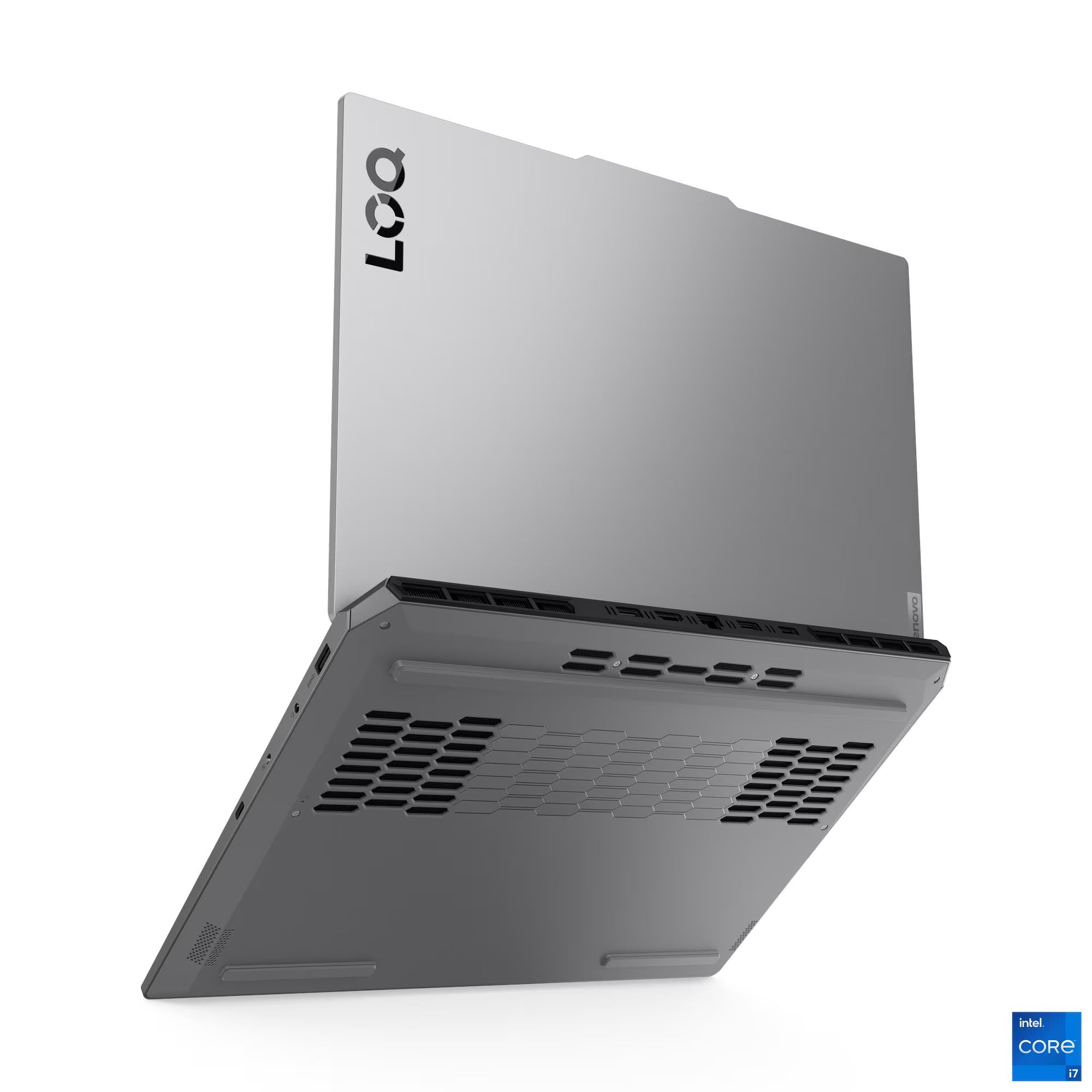 Lenovo LOQ 15IRX10 — ângulo lateral