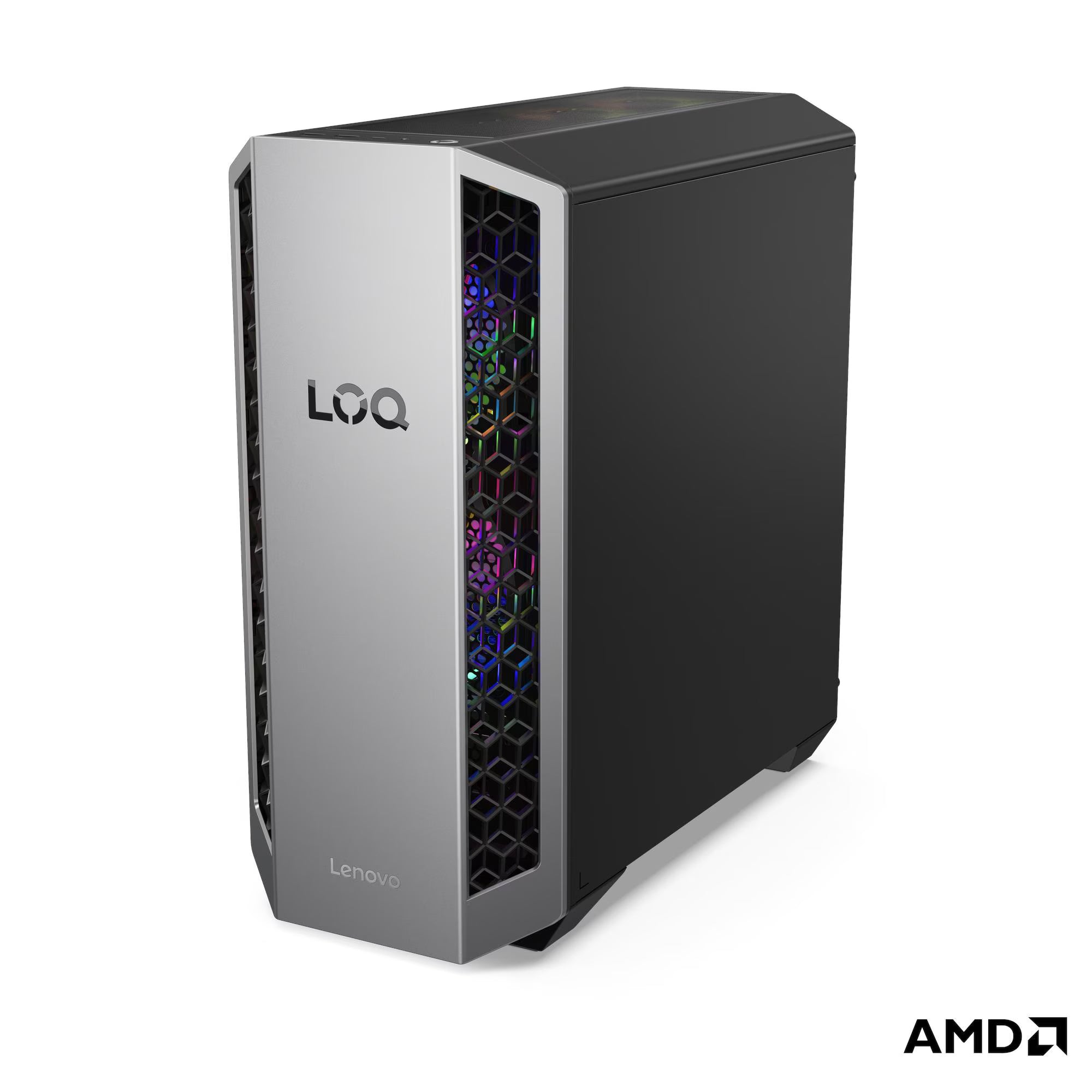 Lenovo LOQ Tower 26ADR10 interior com placa gráfica RTX 5070 12GB