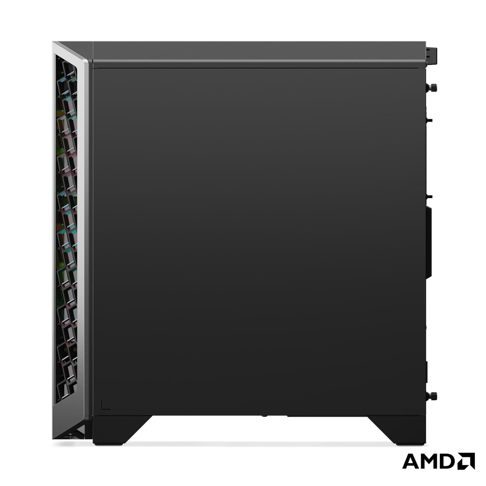 Lenovo LOQ Tower 26ADR10 pormenor do logótipo LOQ