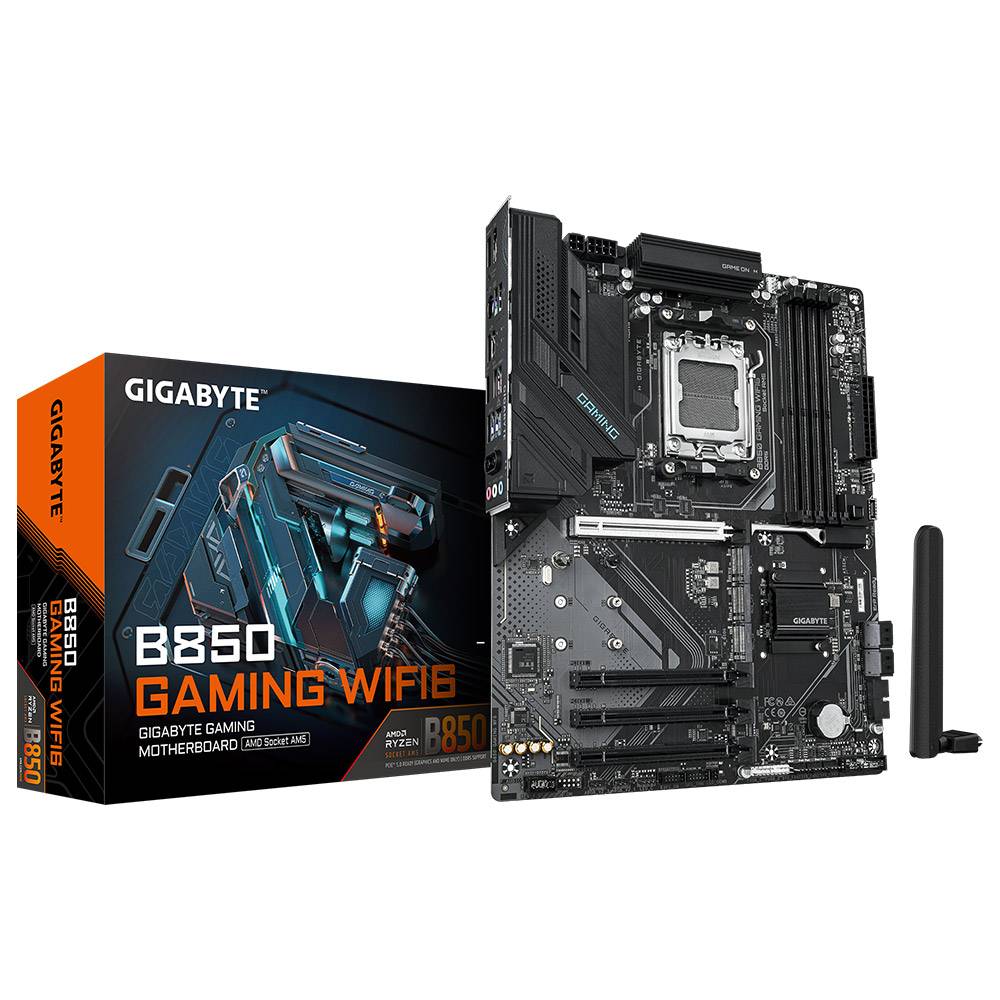 Motherboard Gigabyte B850 Gaming Wi-Fi 6 ATX socket AM5 — vista de topo