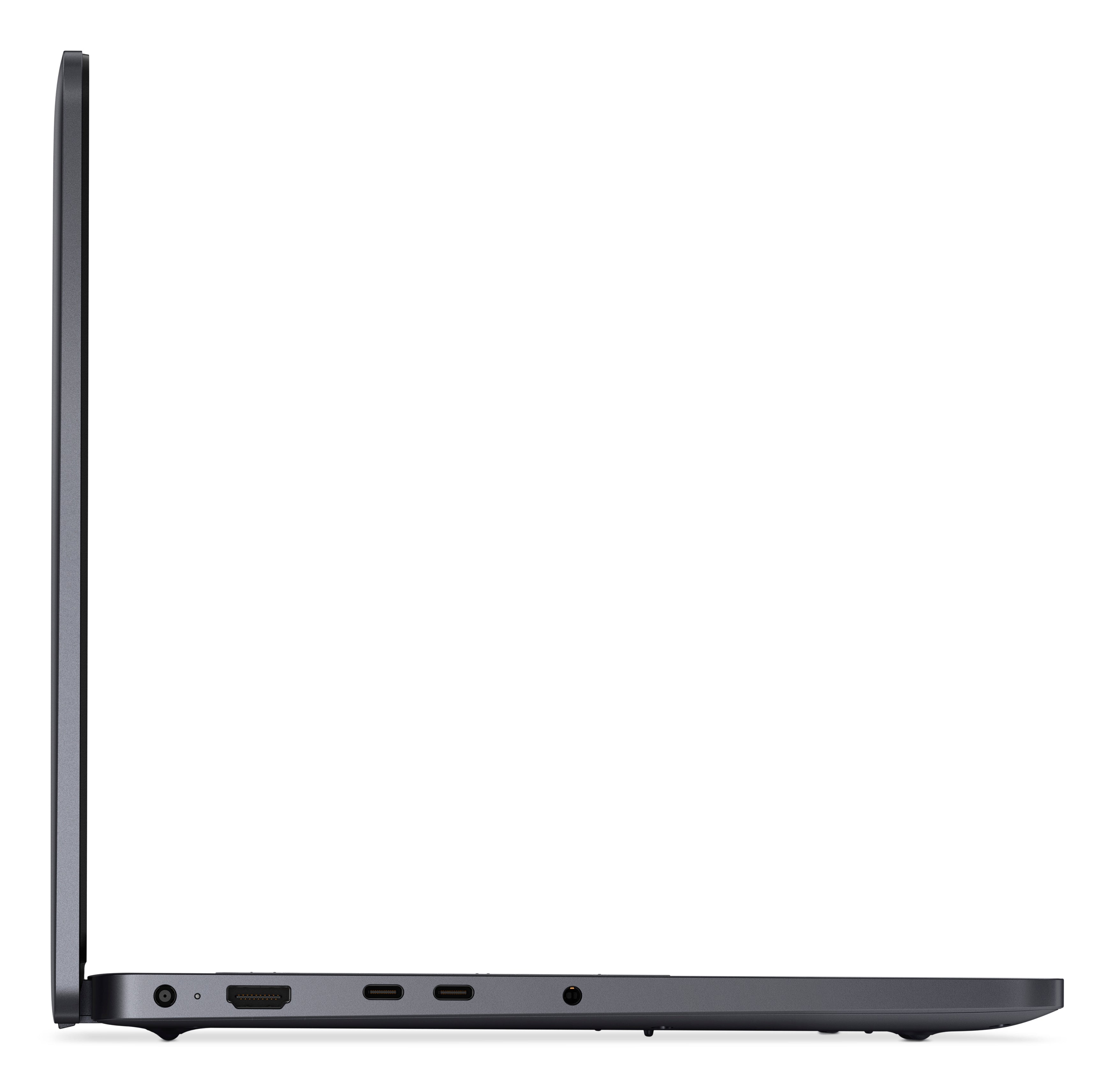 DELL Pro 14 PC14250 aberto vista superior ecrã e teclado