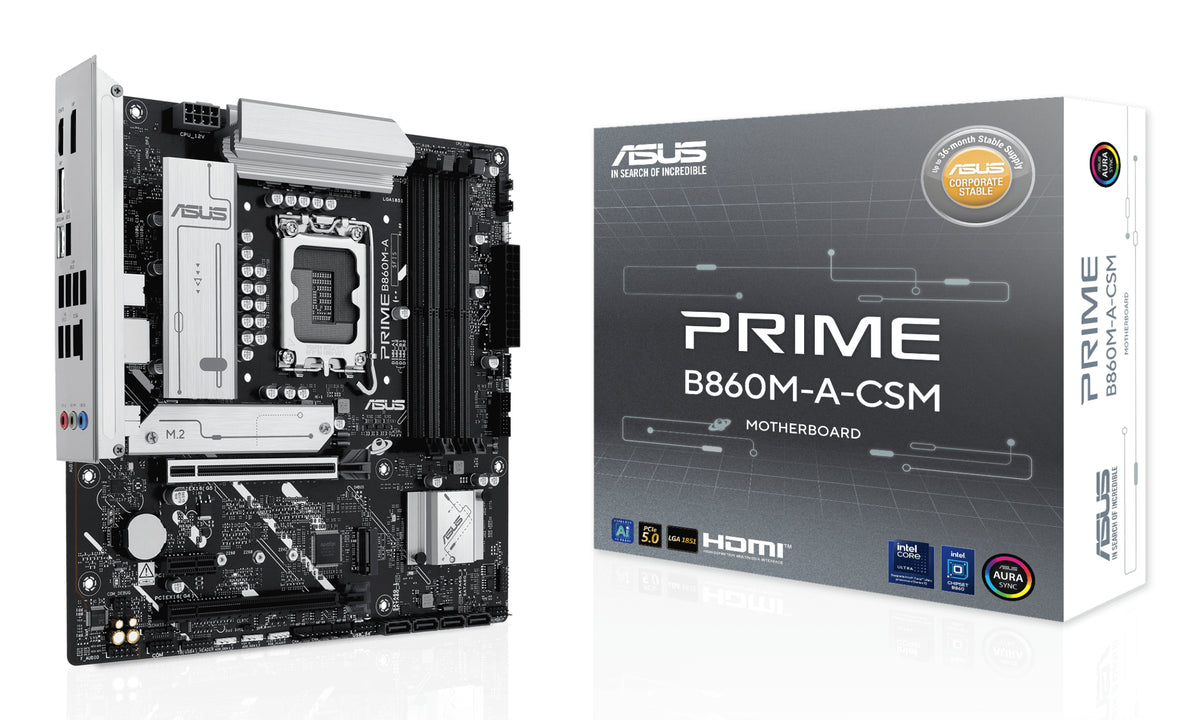 Motherboard ASUS PRIME B860M-A-CSM — vista frontal