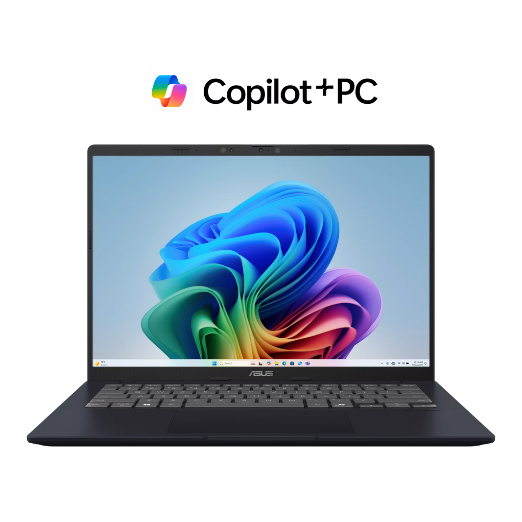 Portátil Asus Vivobook F1407QA Snapdragon X — vista frontal com ecrã 14" WUXGA