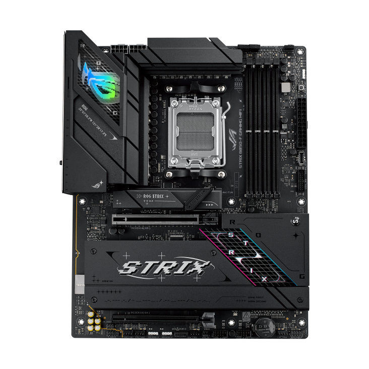 Motherboard Asus ROG Strix B850-F Gaming WiFi — vista de topo
