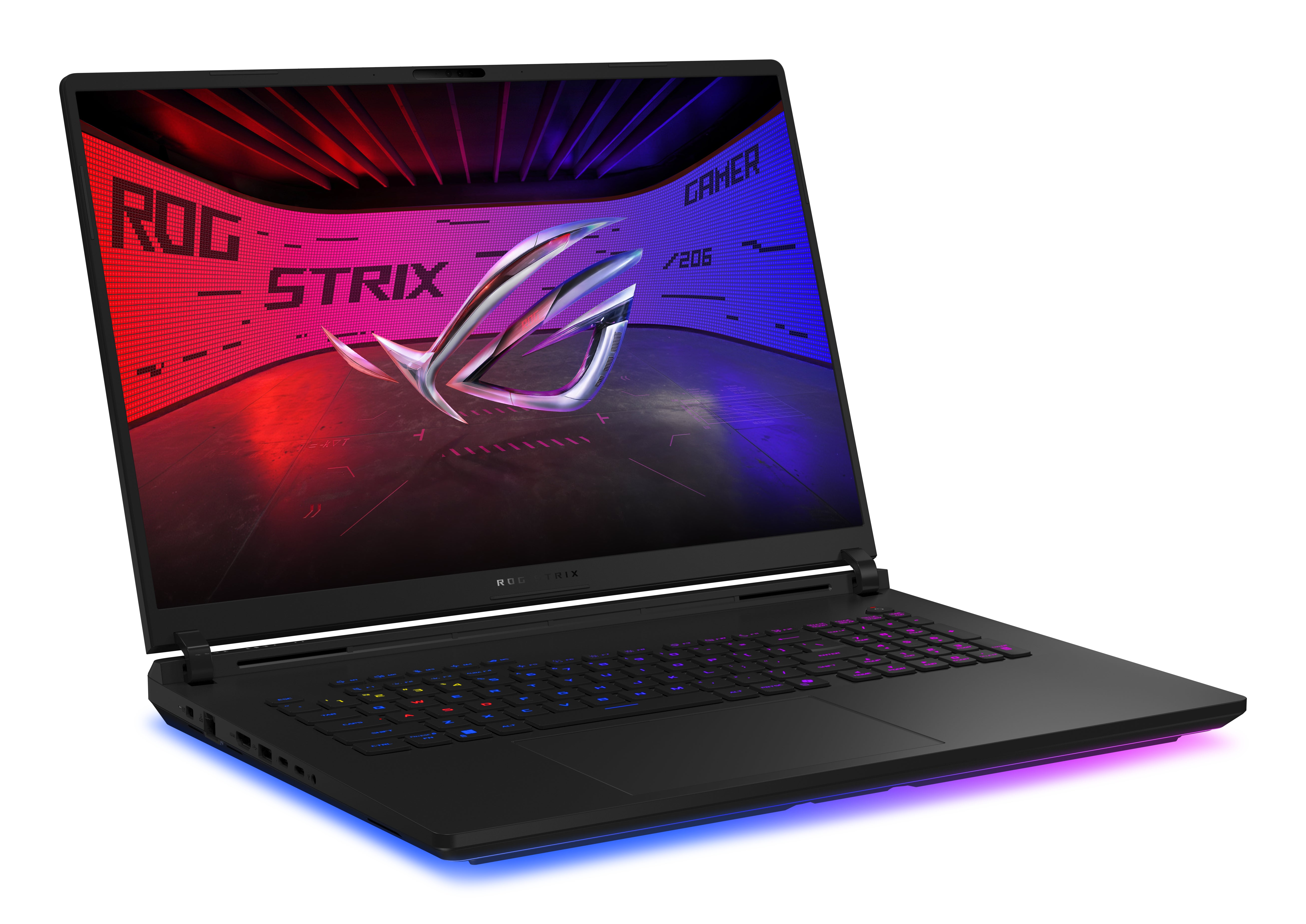 Asus ROG Strix SCAR 18 — ecrã 18" 4K Mini LED 240Hz aberto