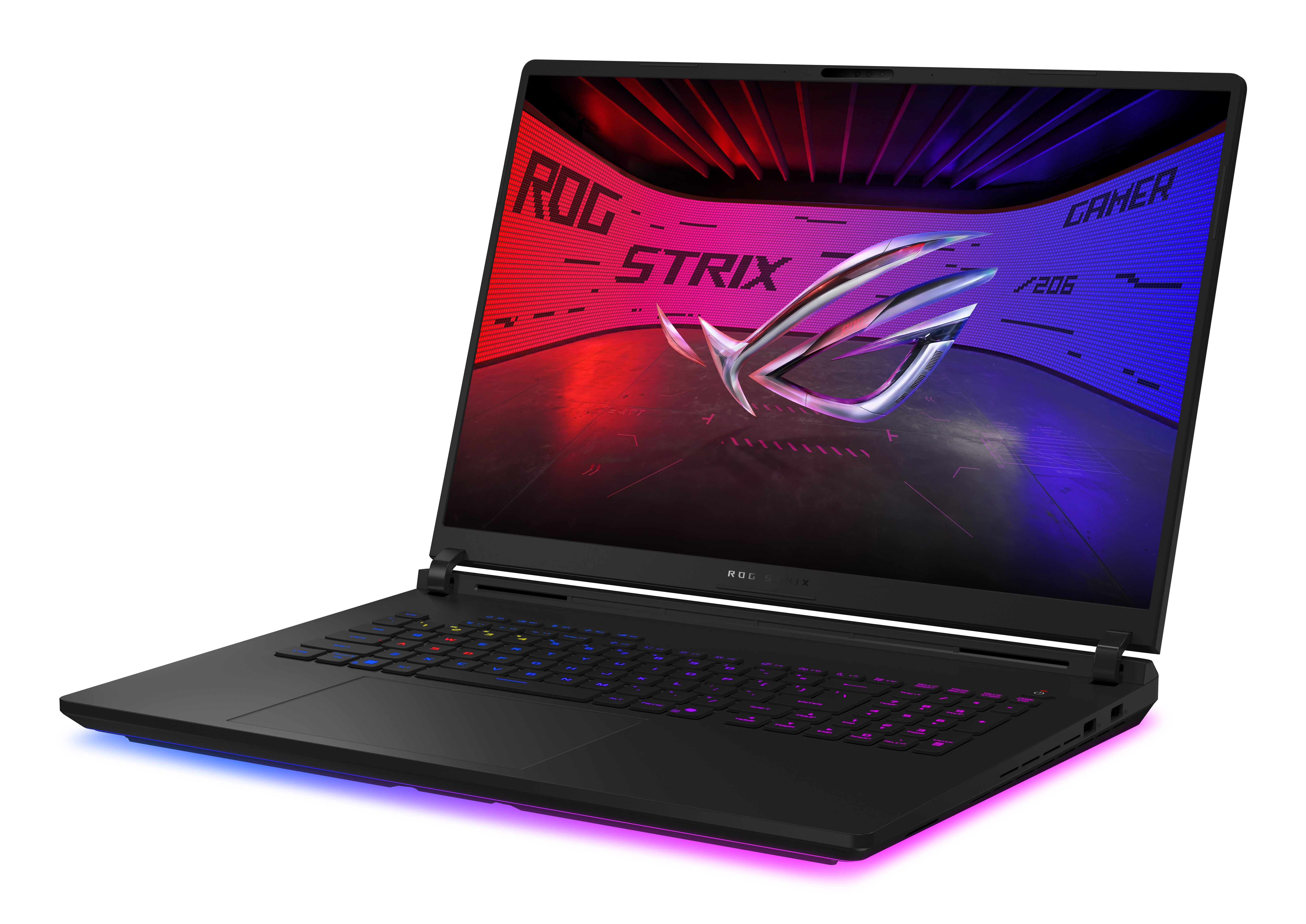 Asus ROG Strix SCAR 18 — portas laterais